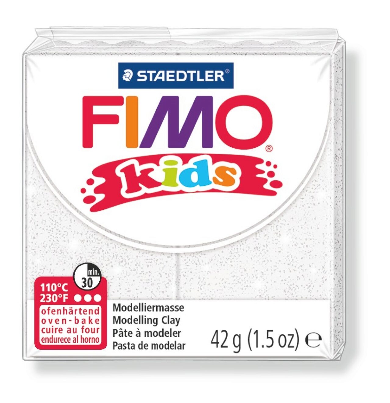 Fimo Mod clay FIMO kids white glitter - Image 3