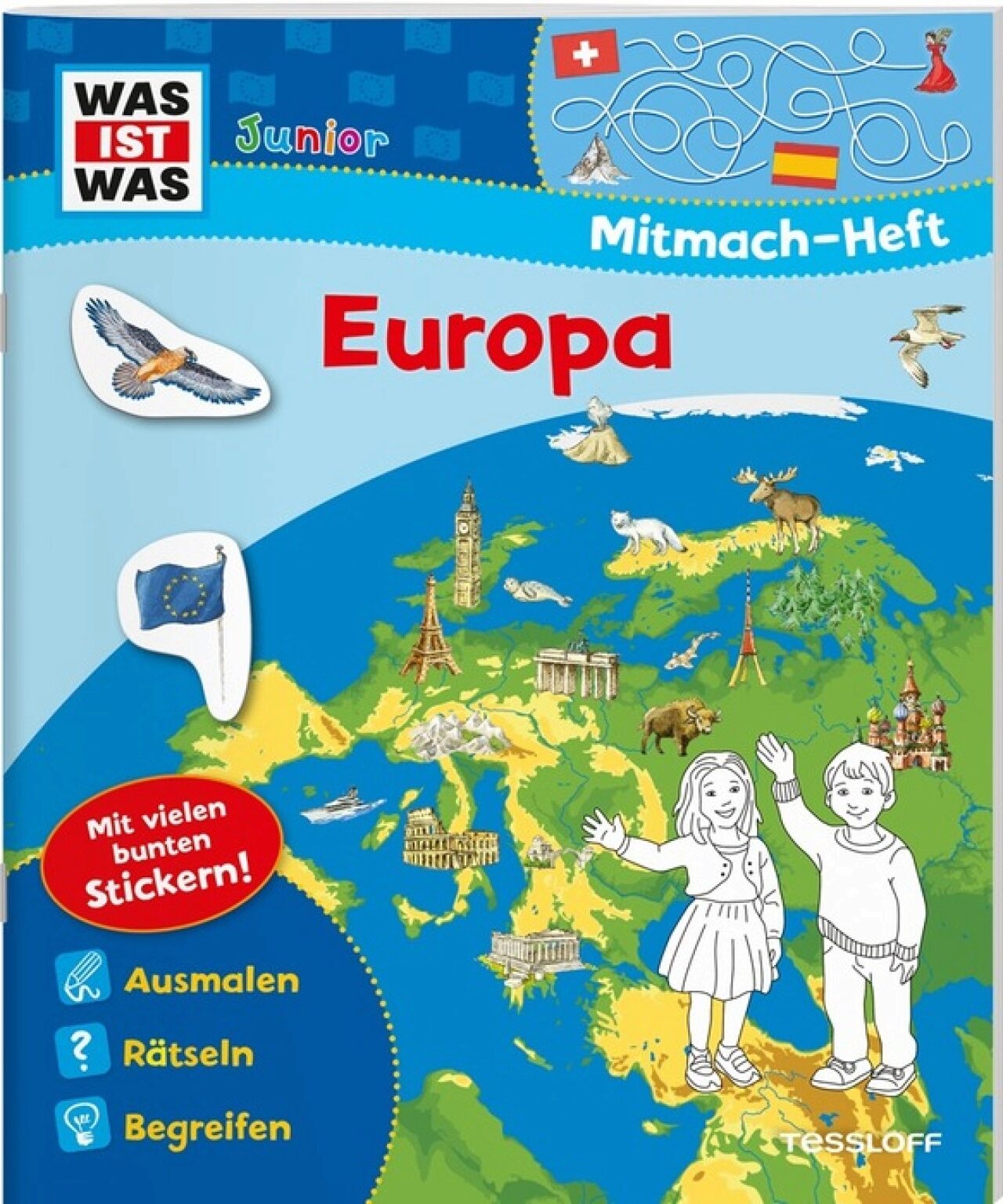 Tessloff 378867577 Was Ist Was Junior Mitmach-Heft. Europa