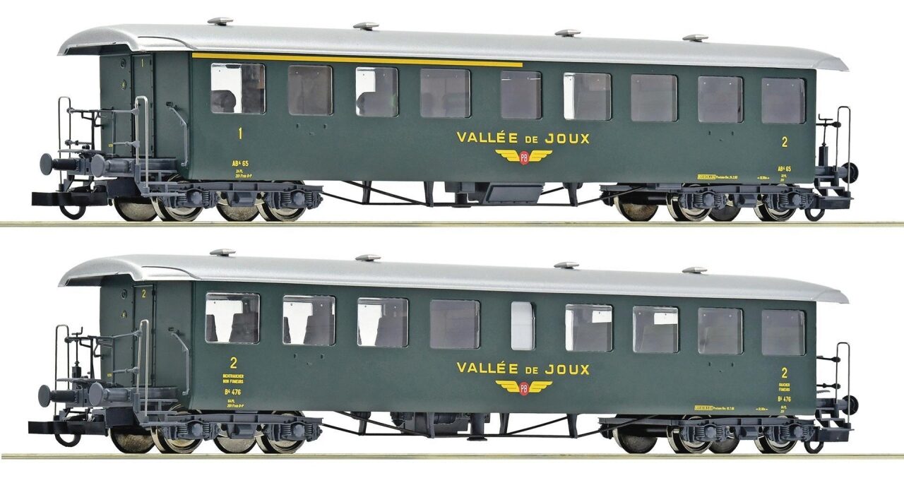 Roco 6200198 H0 2-Tlg. Set: Seetalbahnwagen, Pb, Ep. Iv-V