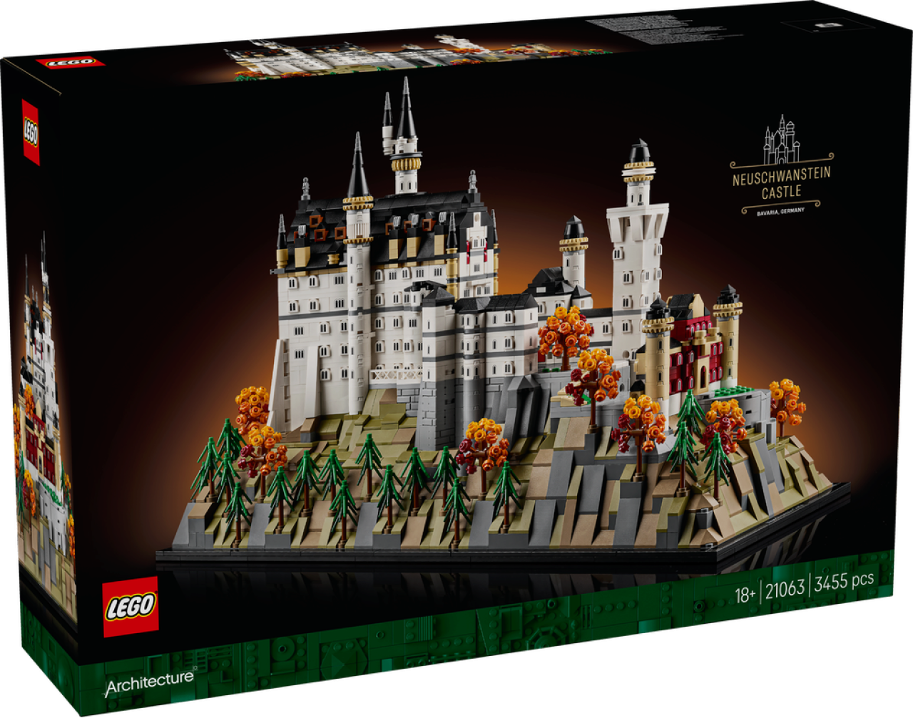 LEGO Architecture Schloss Neuschwanstein 21063 | Bausatz für Erwachsene, Modellbau mit Türmen, Innenhöfen und detailliertem Innenraum, 3D Puzzle, Geschenk, 3455 Teile - Bild 9
