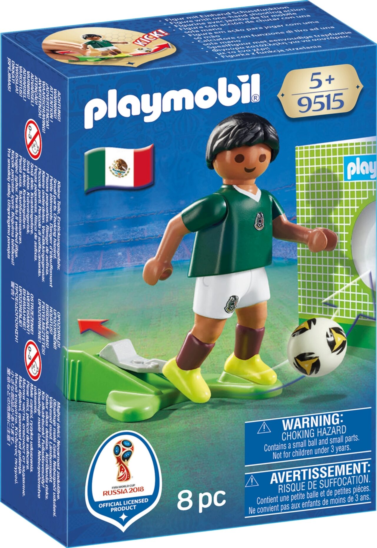 Playmobil 9515 Nationalspieler Mexiko Weltmeisterschaft Rußland Torwand Neuware 