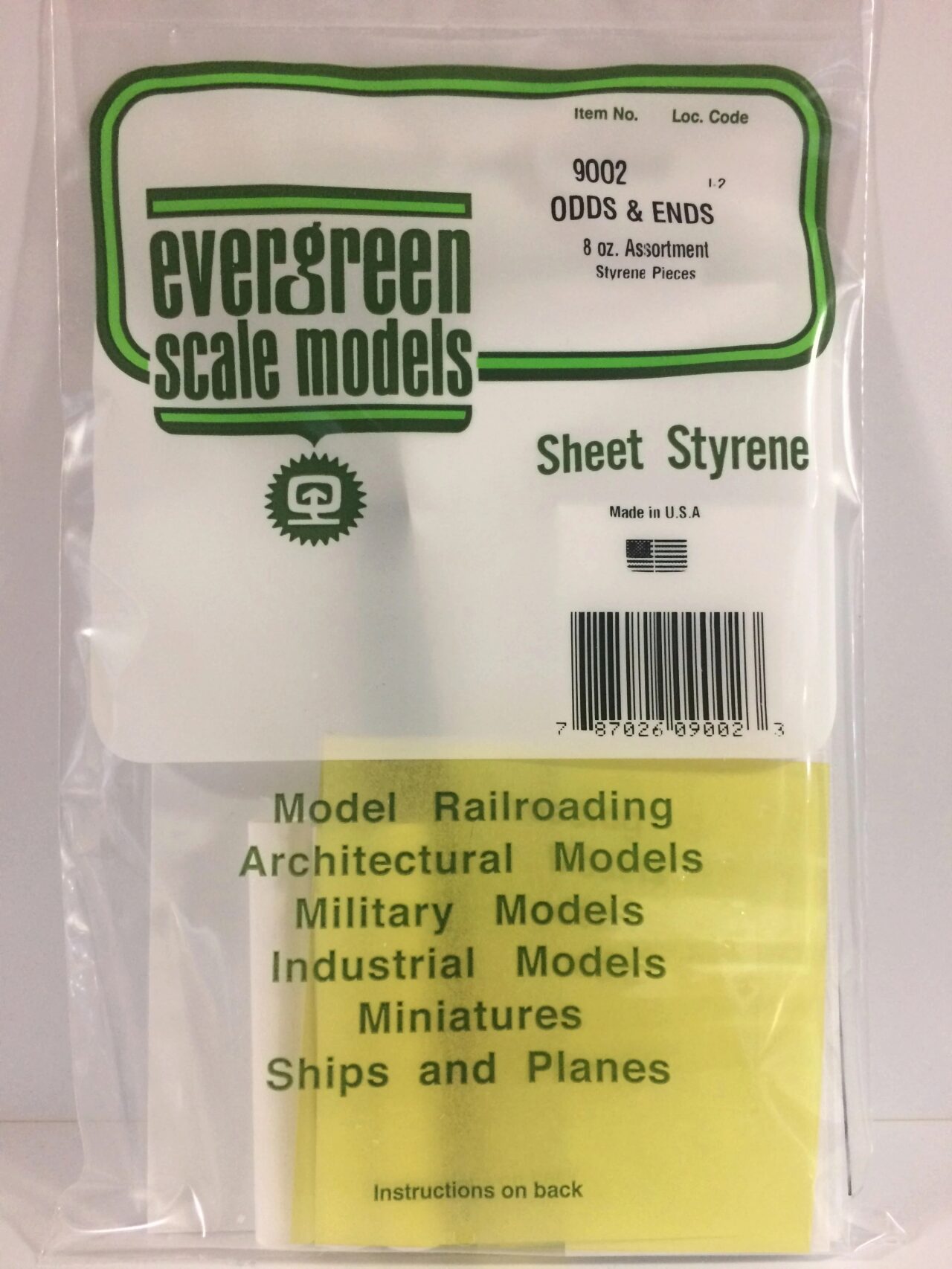 Neu Evergreen 509002 Set mit verschiedenen Kleinteilen aus Polystyrol 