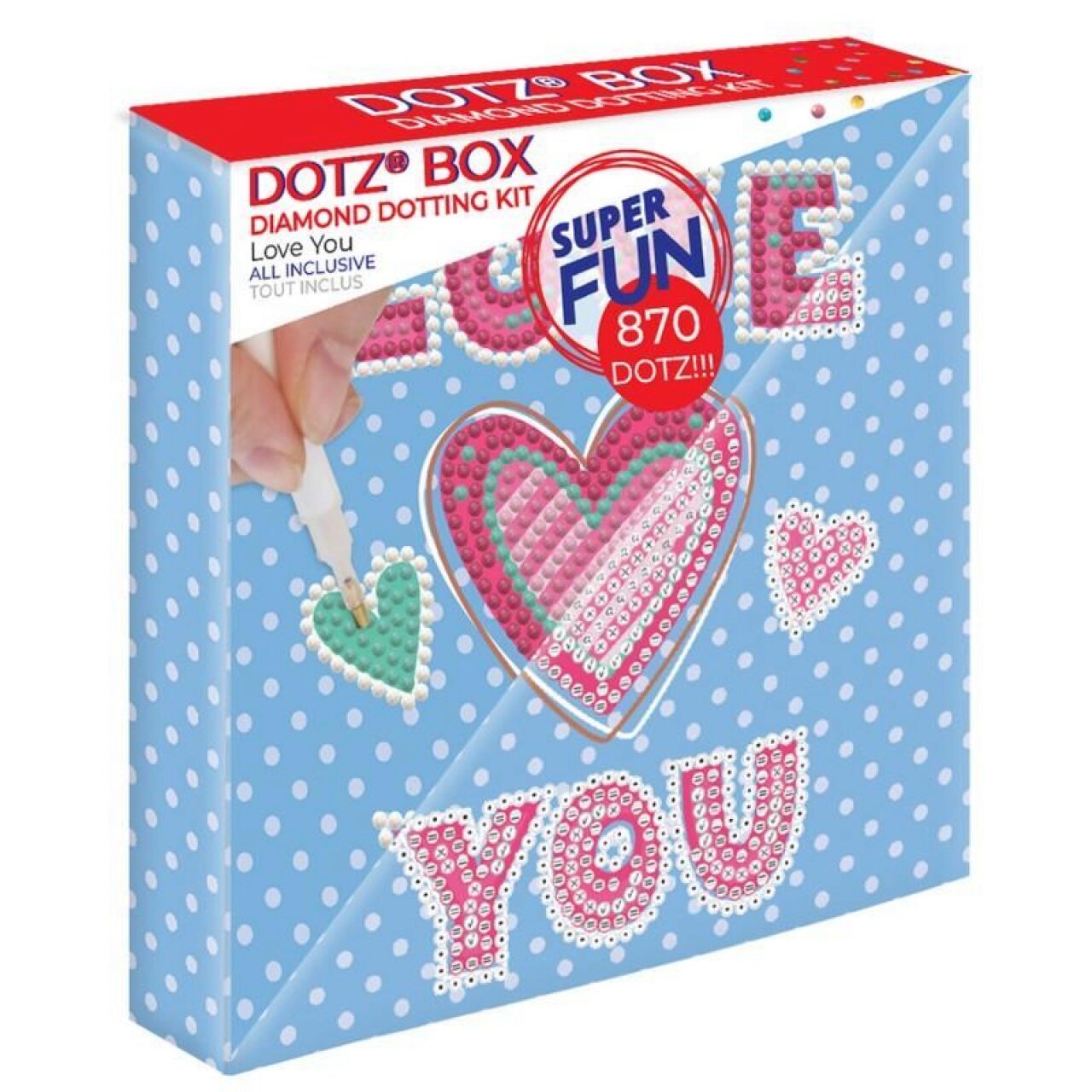Diamond Dotz® Diamond Dotz Dbx001 Diamond Painting Liebe Dich Dotz Box, Anfänger/Kids