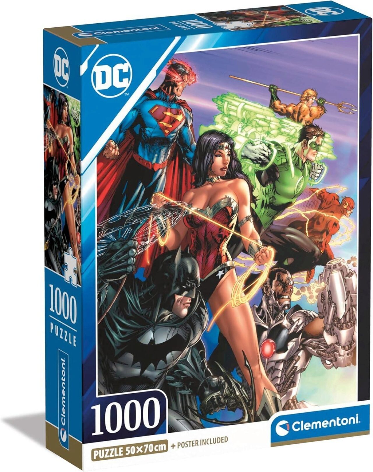 Clementoni 39852 Puzzle 1000 Teile Dc Comics Collection Compact