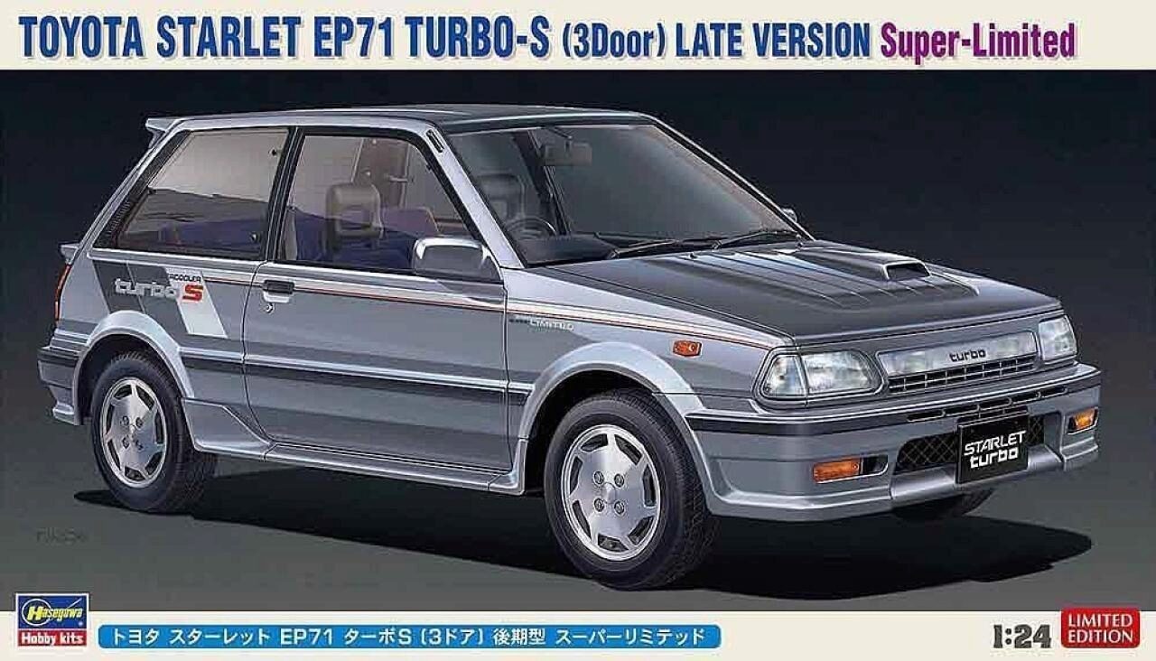 Hasegawa 20473 1:24 Toyota Starlet Ep 71 Turbo S