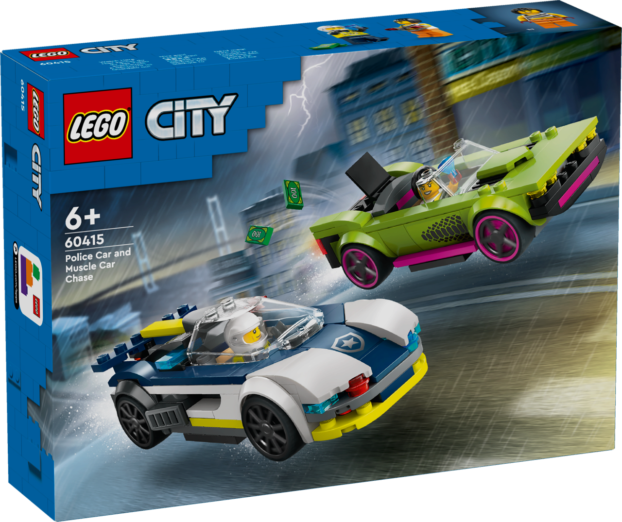 Lego® City Jungen 60415 Verfolgungsjagd Mit Polizeiauto Und Muscle Car