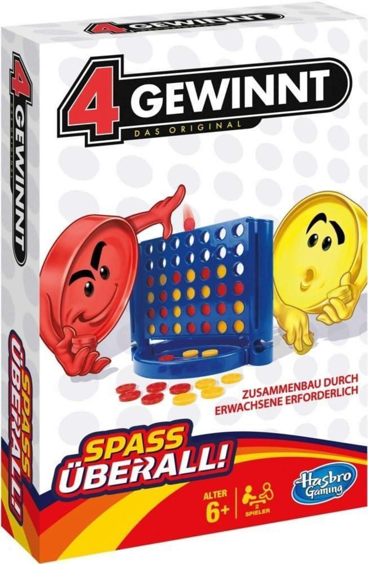 Hasbro B1000 4 Gewinnt Kompakt, 2 Spieler, ab 6 Jahren - Bild 5