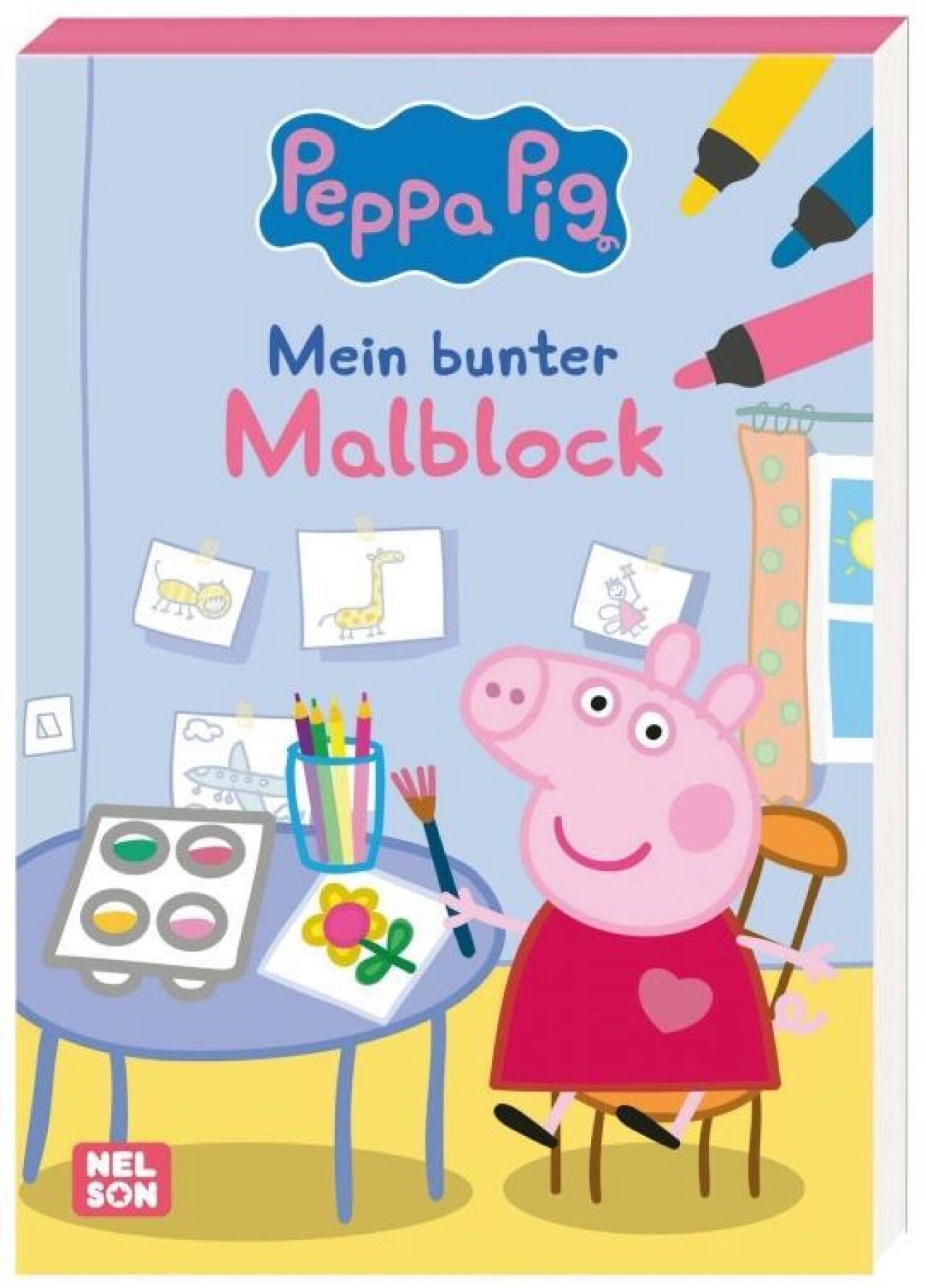 Nelson 512690 Peppa Wutz Ausmalbilder: Mein Bunter Malblock