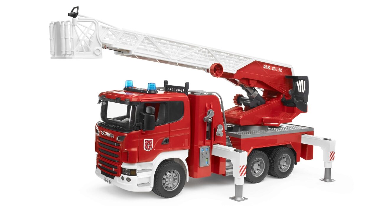 Bruder 03590 Scania R-Serie Feuerwehrleiterwagen 