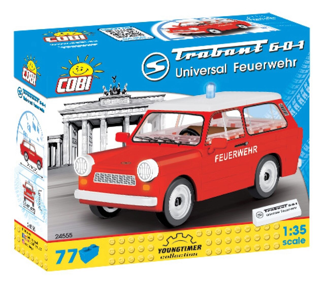 Cobi 24555 1:35 Trabant 601 Universal Feuerwehr - Bild 4