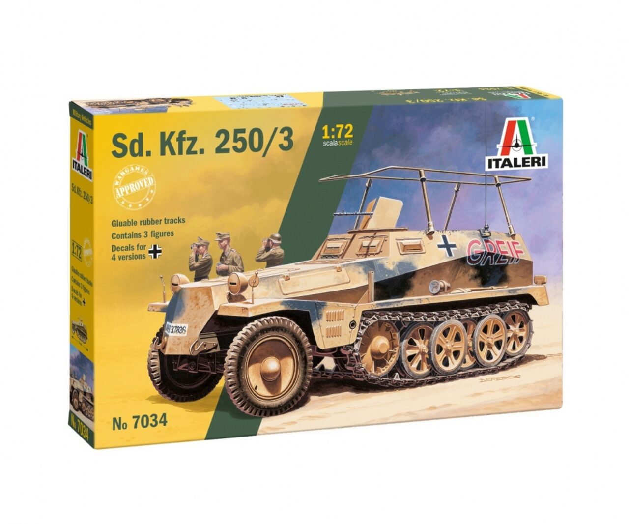 Carson Sd. Kfz 250/3 Modellbausatz 1:72 Mit 3 Figuren - Bild 2