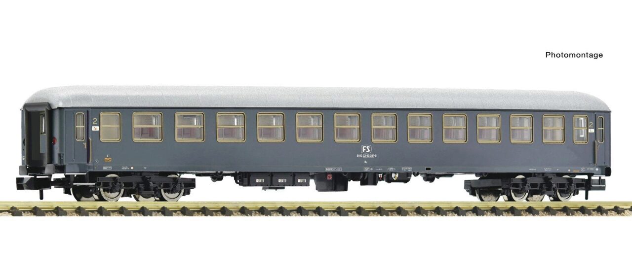 FLEISCHMANN 863961 Wagen 2. Klasse Typ UIC-X Schiefergrau FS Spur N 1/160 - Image 3