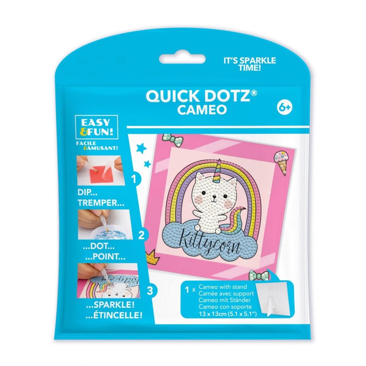 Diamond Dotz® Diamond Dotz Dtz5016 Diamond Painting Katze Einhorn - Anfänger/Kids