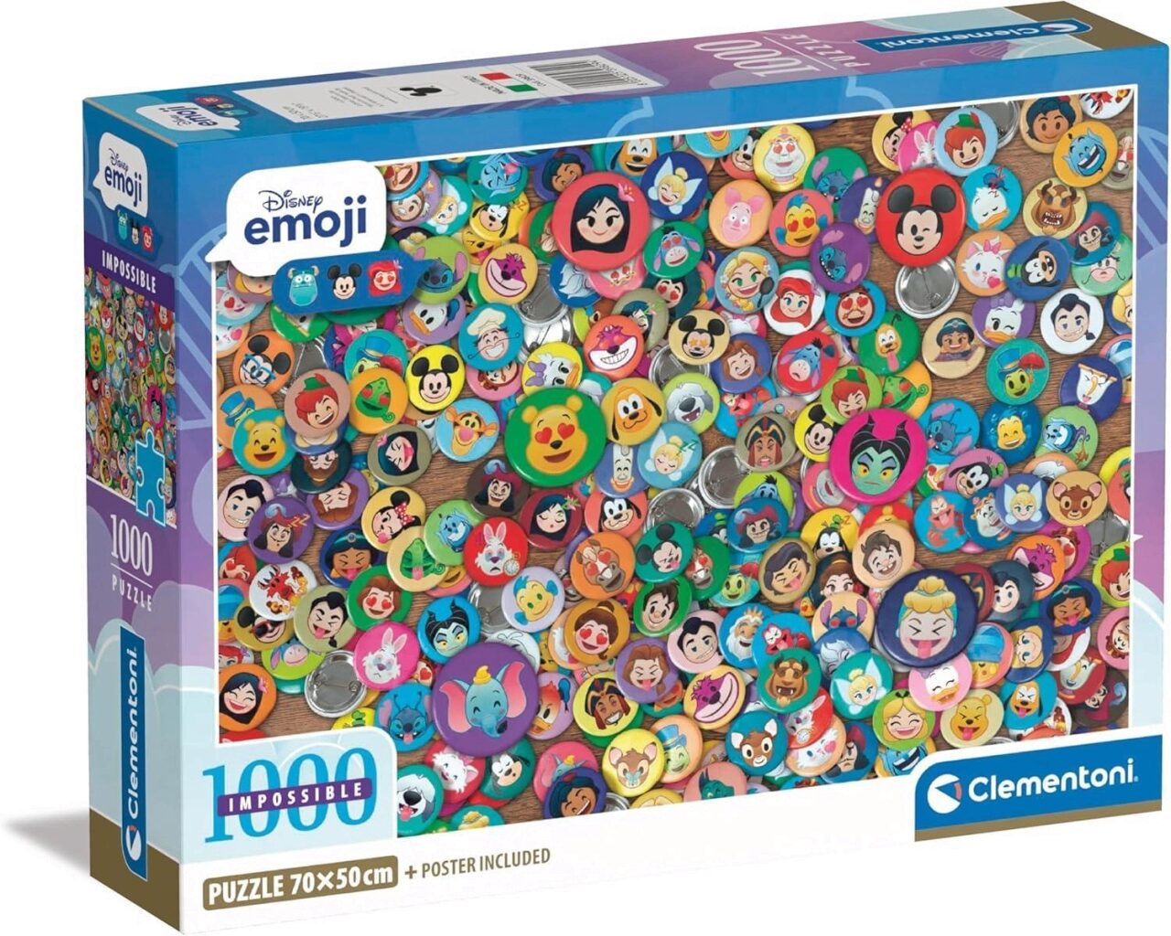 Clementoni 39829 Puzzle 1000 Teile Disney Collection Impossible Compact - Bild 3