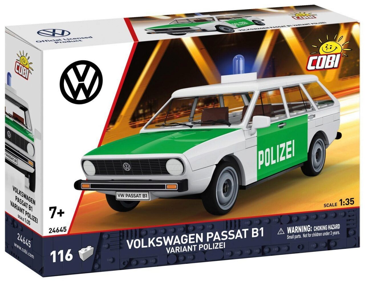 COBI Volkswagen Passat B1 Polizei - Maßstab 1:35 - Bild 8