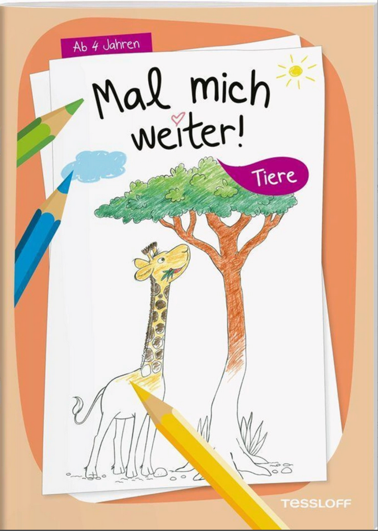 Mal mich weiter. Tiere: Malen für Kinder ab 4 Jahren (Malbücher und -blöcke) - Bild 3