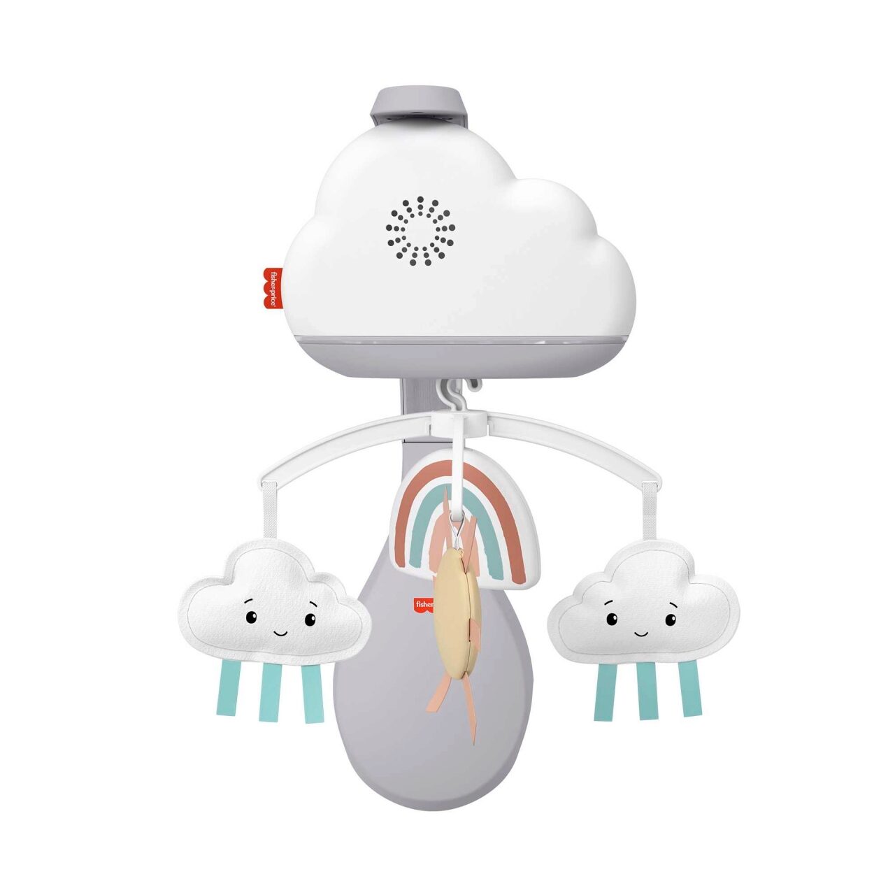 Fisher-Price Weiss/Grau Babymobile, Regenbogen - Image 3