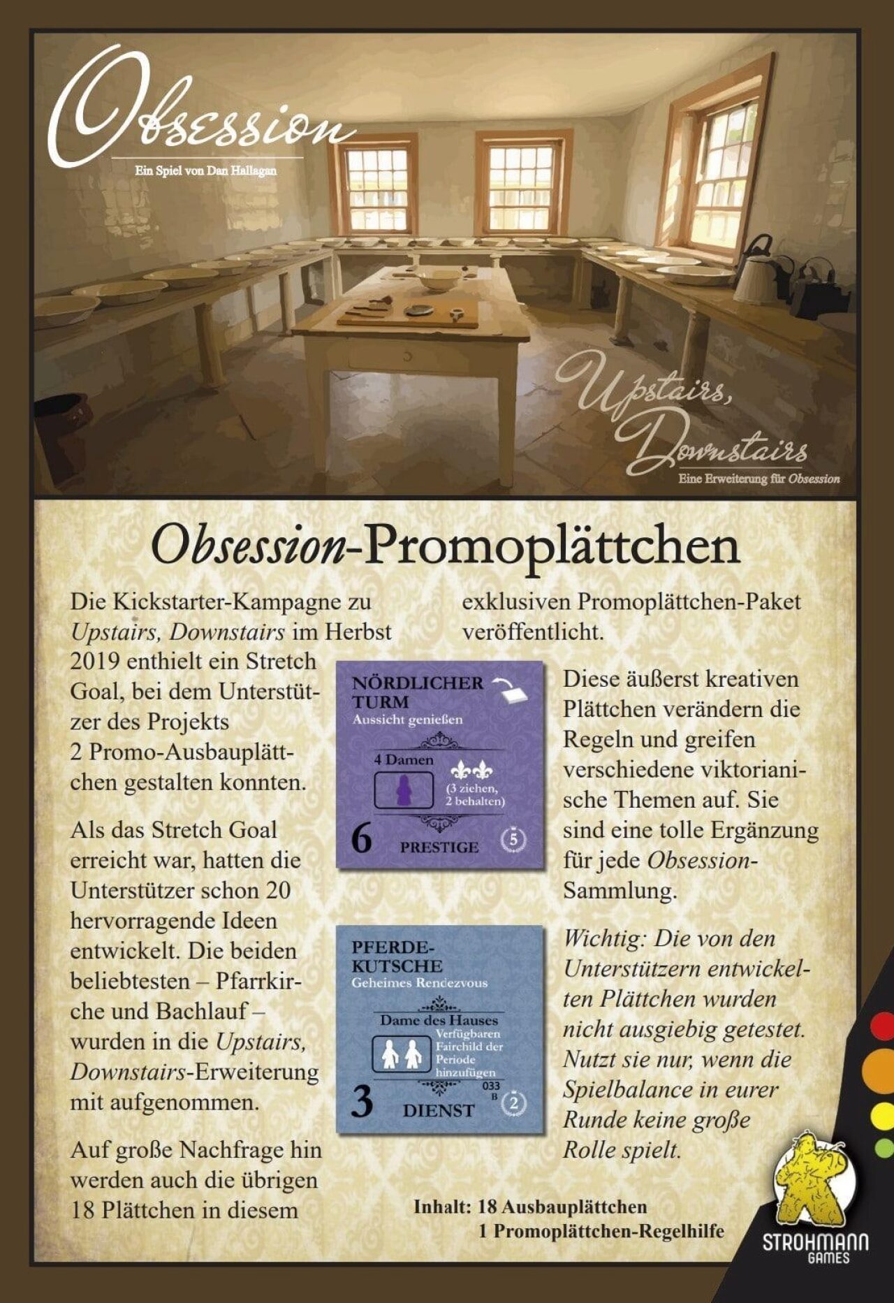 Strohmann Games Str23013 Obsession – Promo Plättchen
