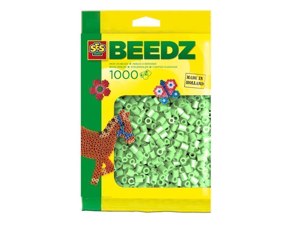 Ses 00713 Bügelperlen 1000 Stück Minzgrün
