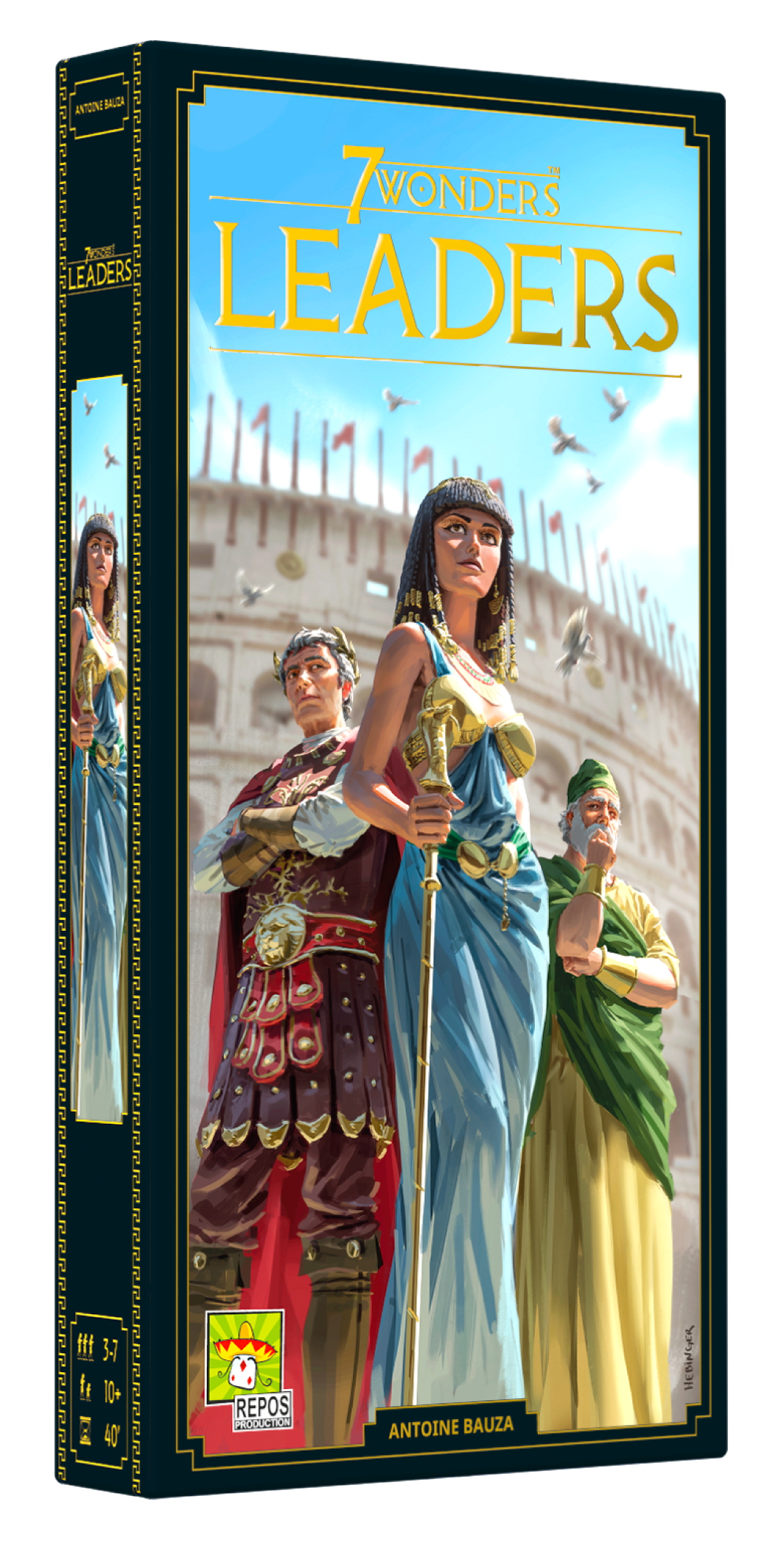 Asmodee Rpod0023 Repos Production 7 Wonders - Leaders (Neues Design) - Erweiterung