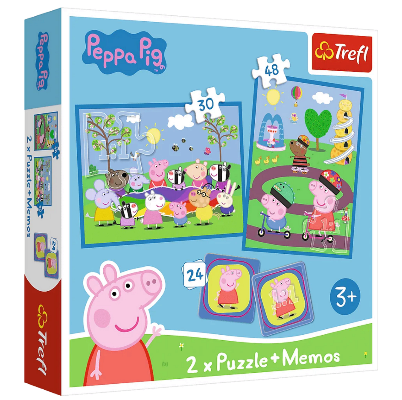 2 in 1 Puzzles + Memo Peppa Pig | Deutsch | Spiel | In Pappschachtel | 2024 - Bild 7