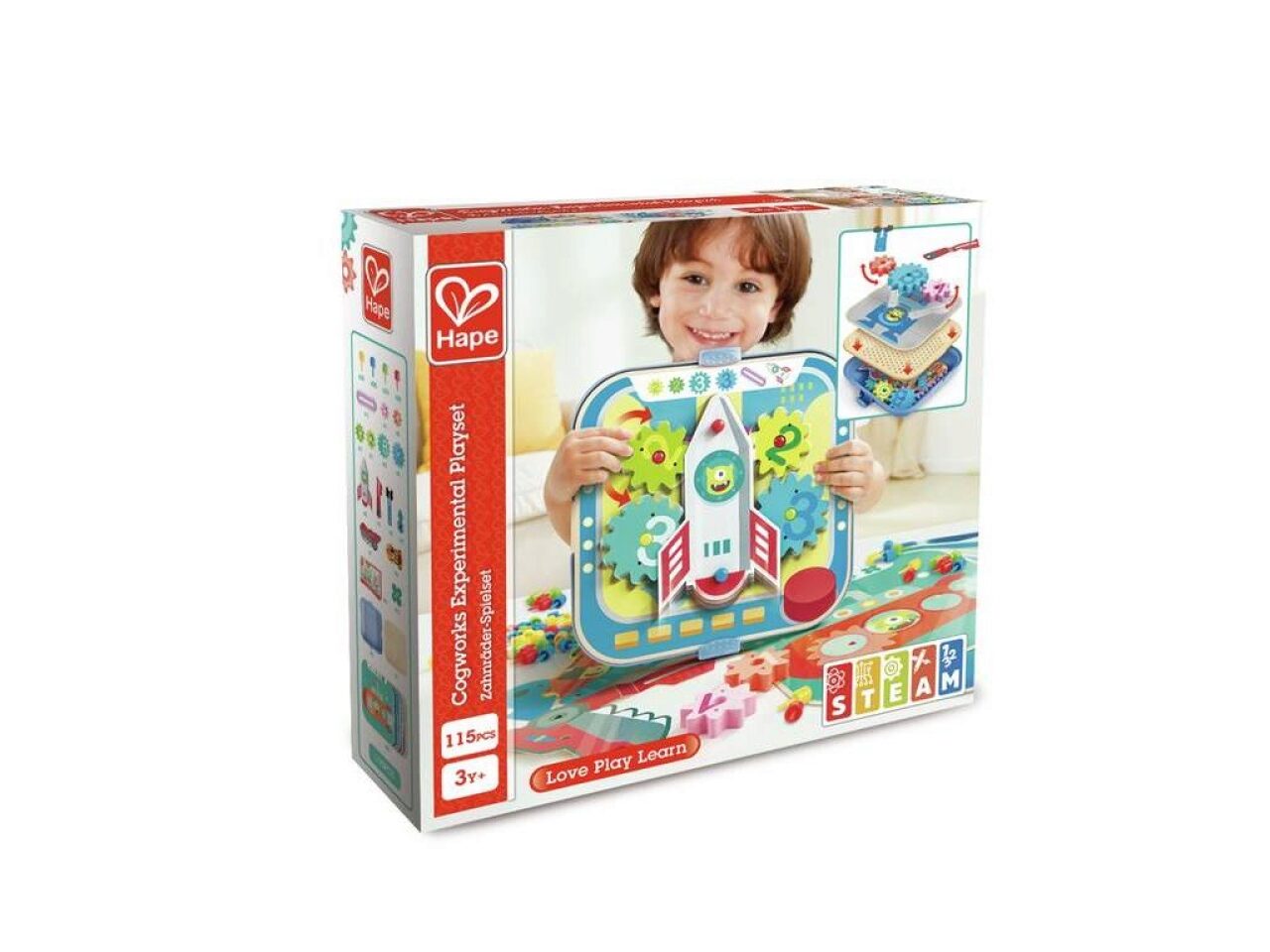 Hape E1065 Zahnrad Experimentier-Spielset
