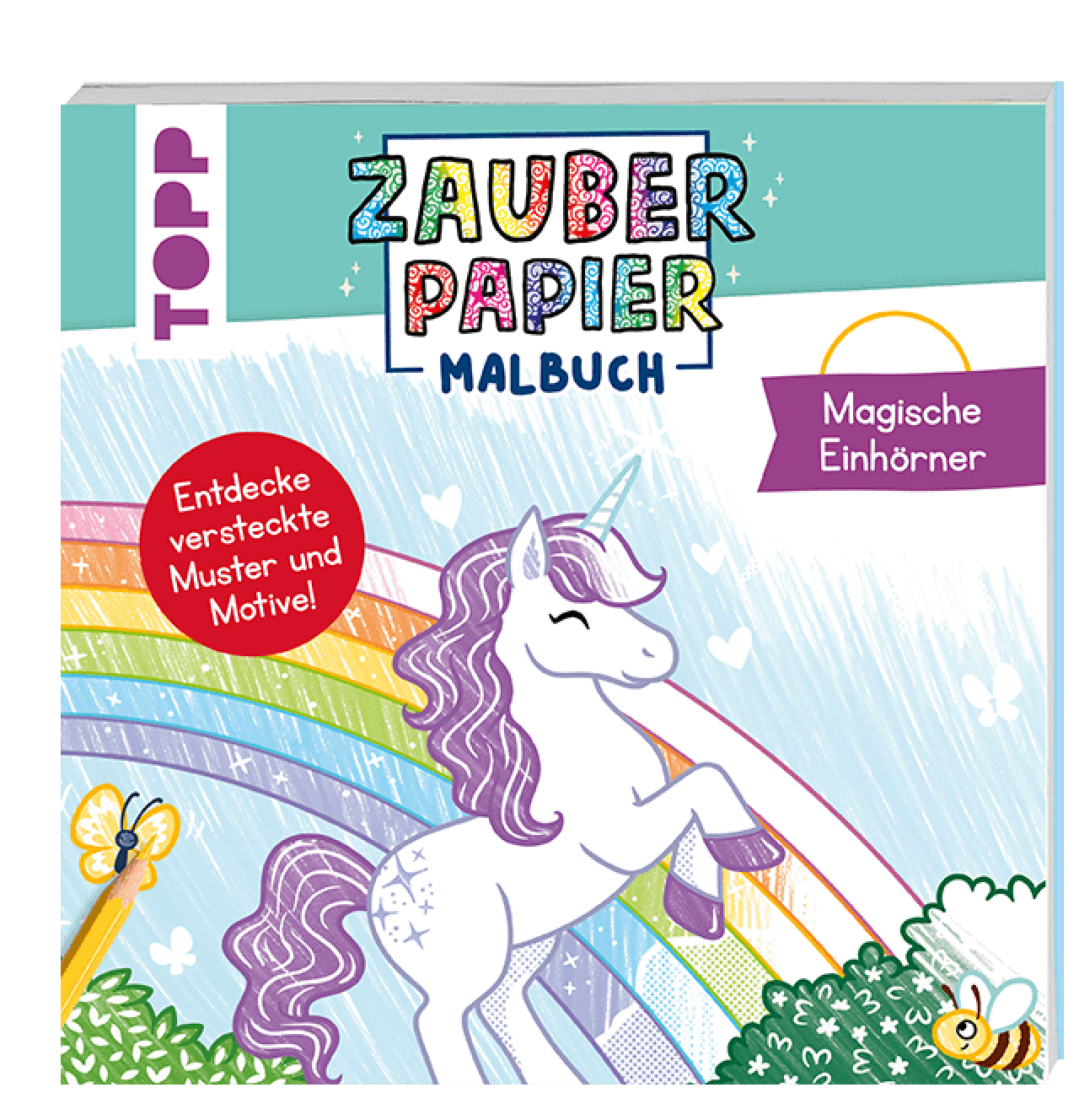 Frechverlag Topp 29105 Zauberpapier Malbuch Magische Einhörner