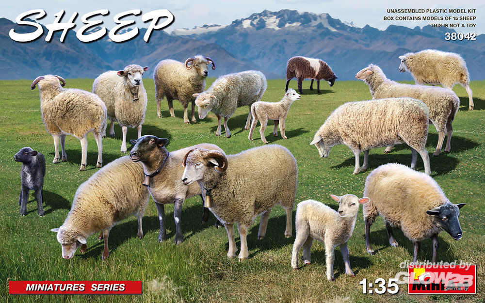 Mini Art Beige Sheep (50 Cm) - Bild 4