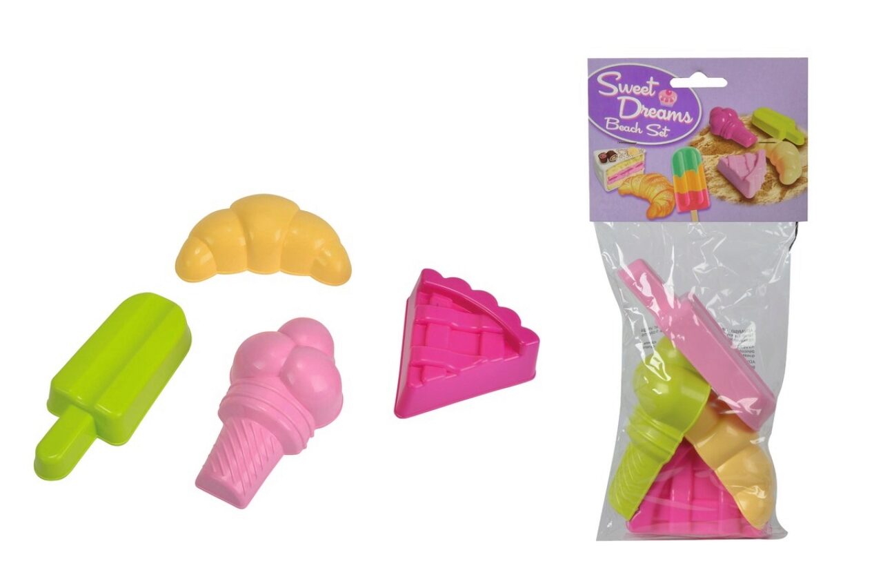 Smoby 107102507 4 Sandformen Sweet Dreams