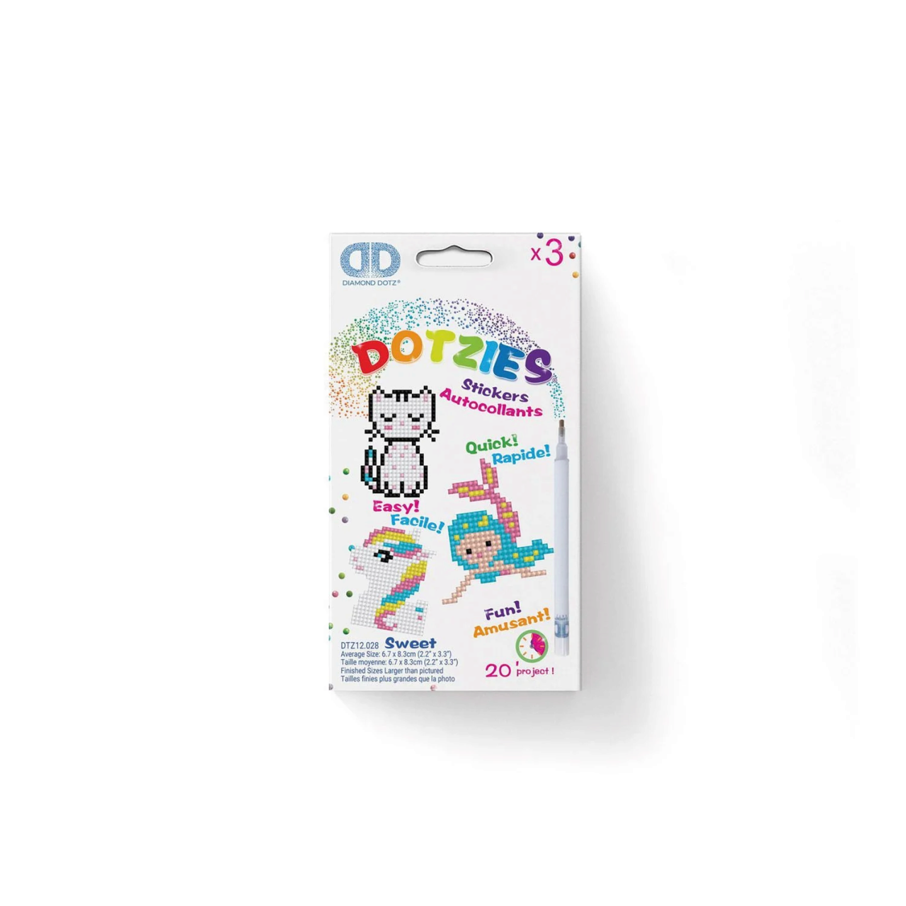 Diamond Dotz - Dotzies - Diamond Painting Sticker Katze Meerjunfrau Pony - Bild 3