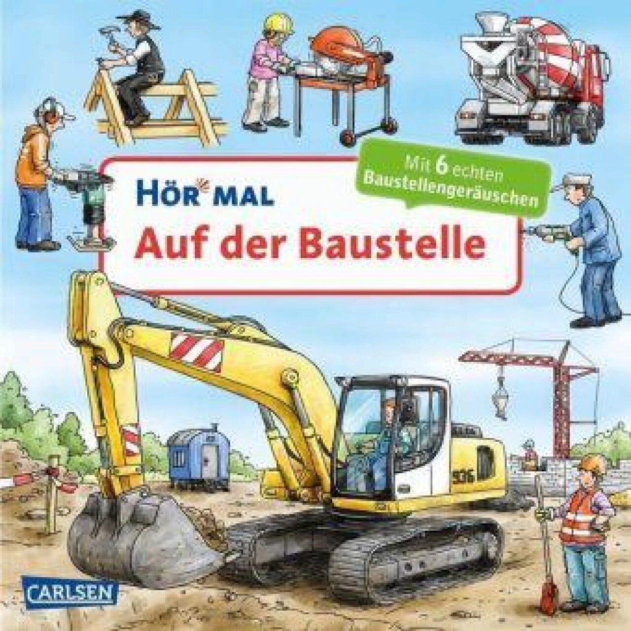 Hör mal Soundbuch Auf der Baustelle Bilderbuch mit Geräuschen ab 2 Jahren BONUS - Bild 7