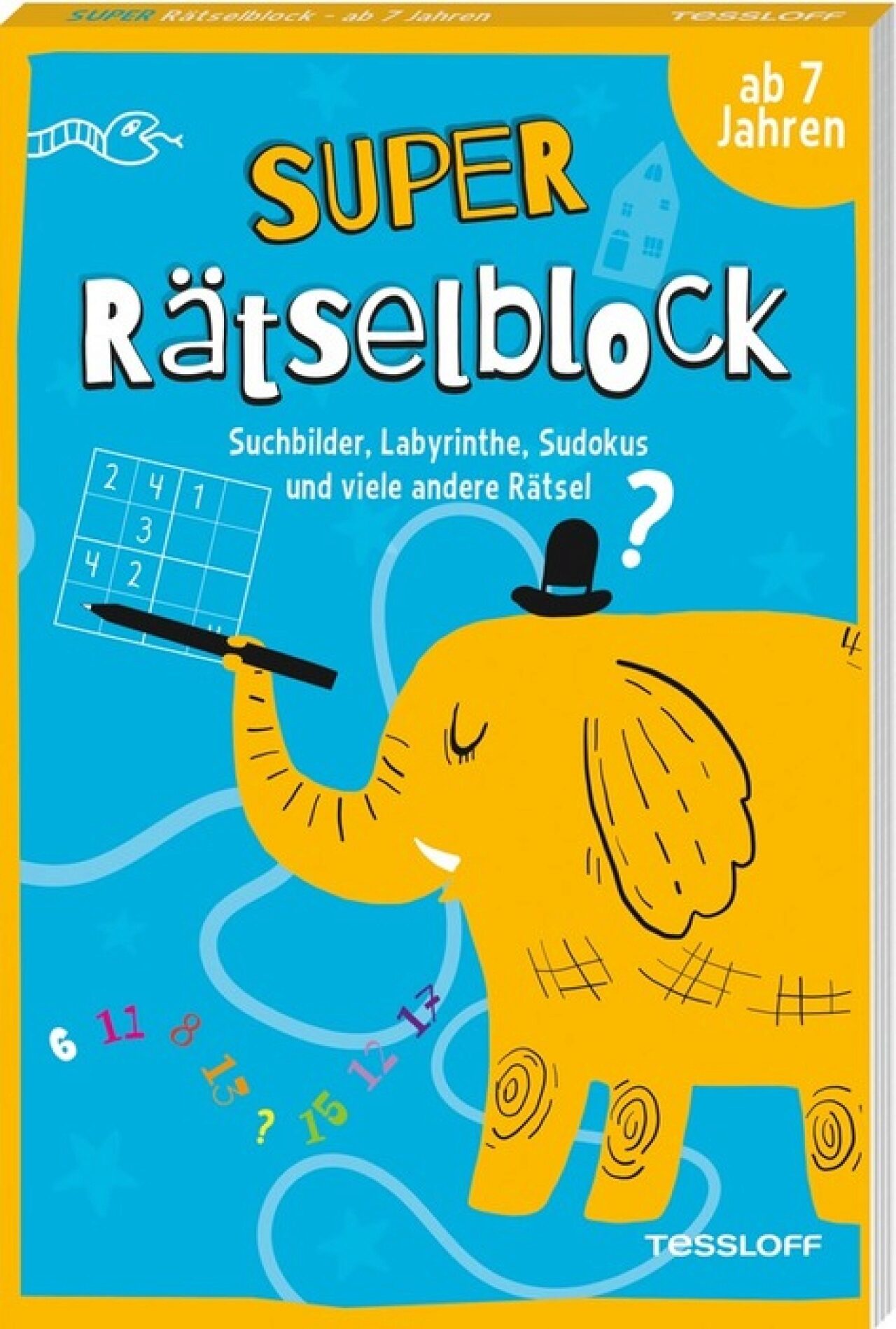 Tessloff 378864473 Super Rätselblock Ab 7 Jahren Suchbilder, Labyrinthe, Sudokus Und Viele Andere Rätsel