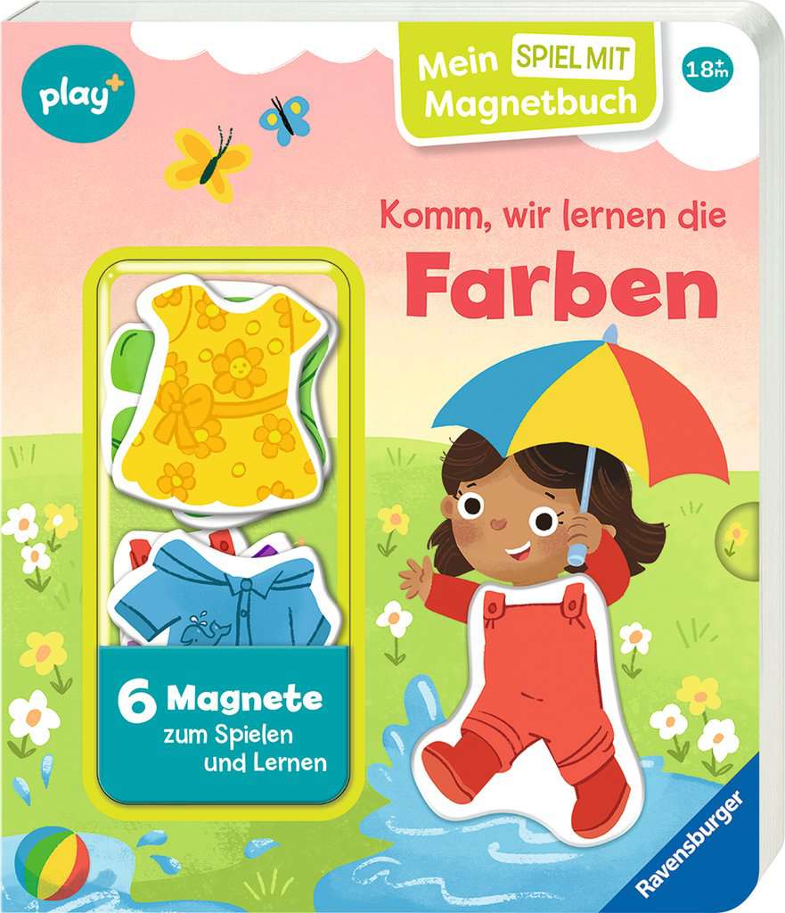 Ravensburger Gelb 45640 Play+ Mein Spiel Mit-Magnetbuch: Komm, Wir Lernen Die Farben