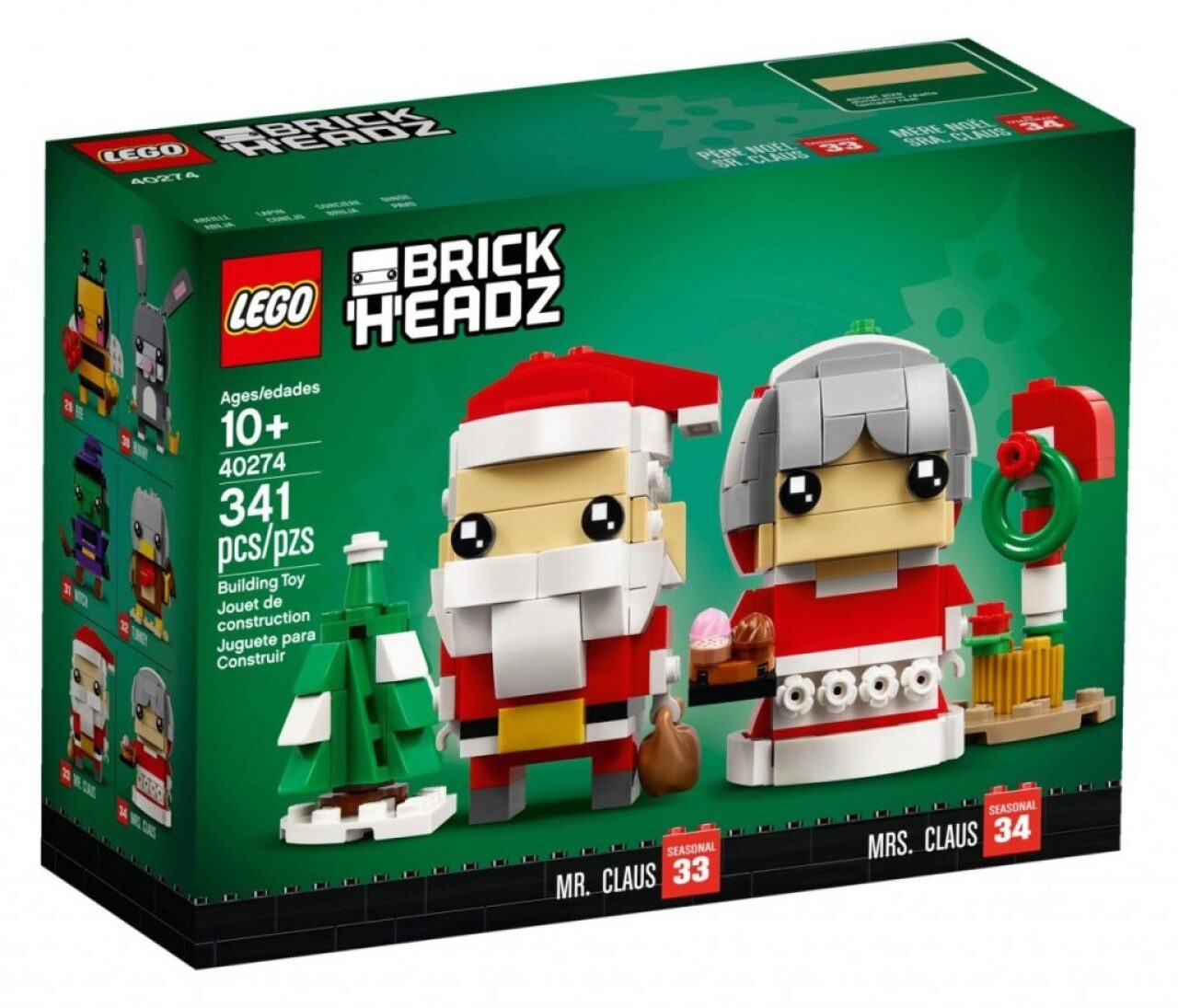 Lego® Brickheadz Rot 40274 Herr Und Frau Weihnachtsmann