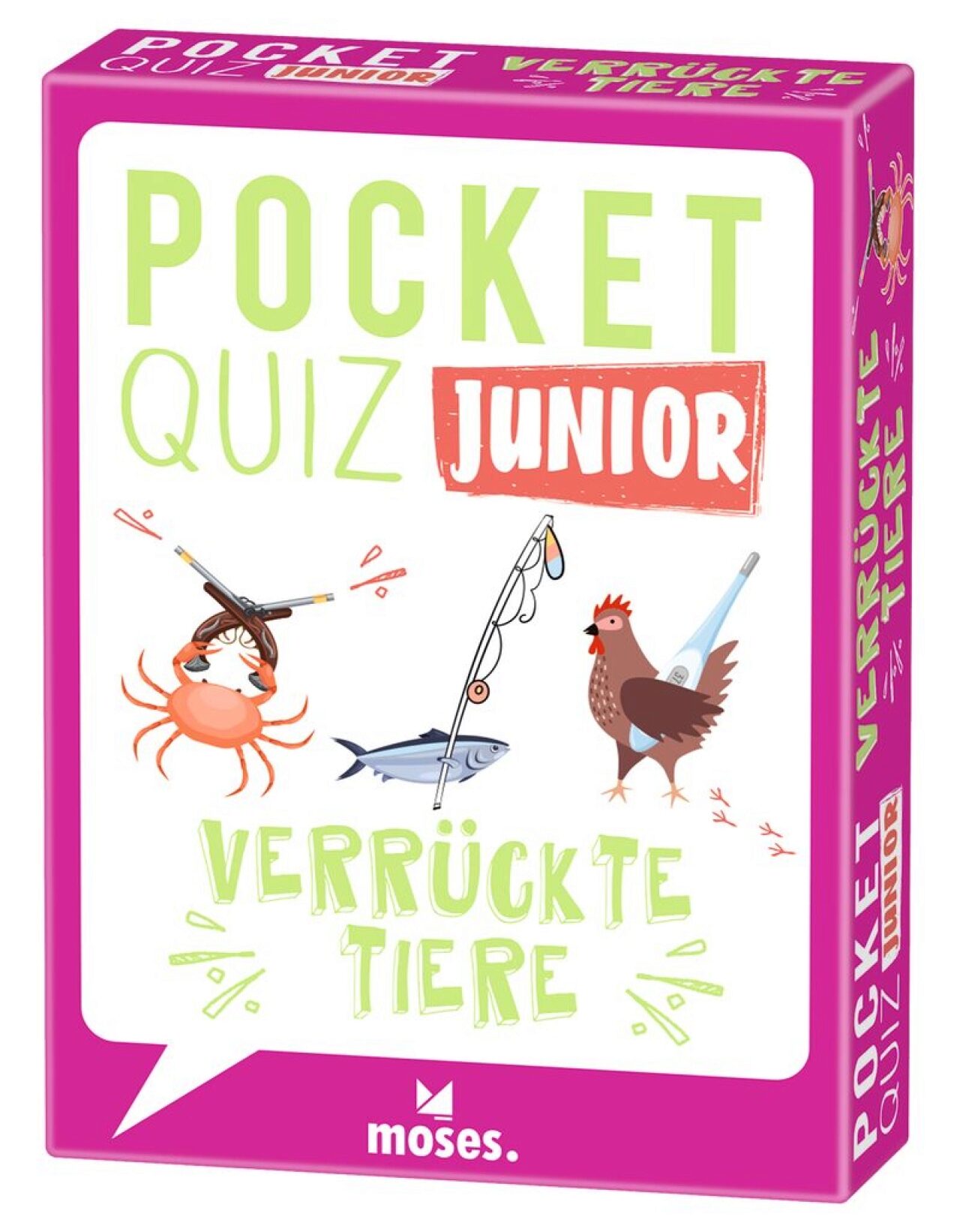 Moses . Verlag 052570 Pocket Quiz Junior Verrückte Tiere