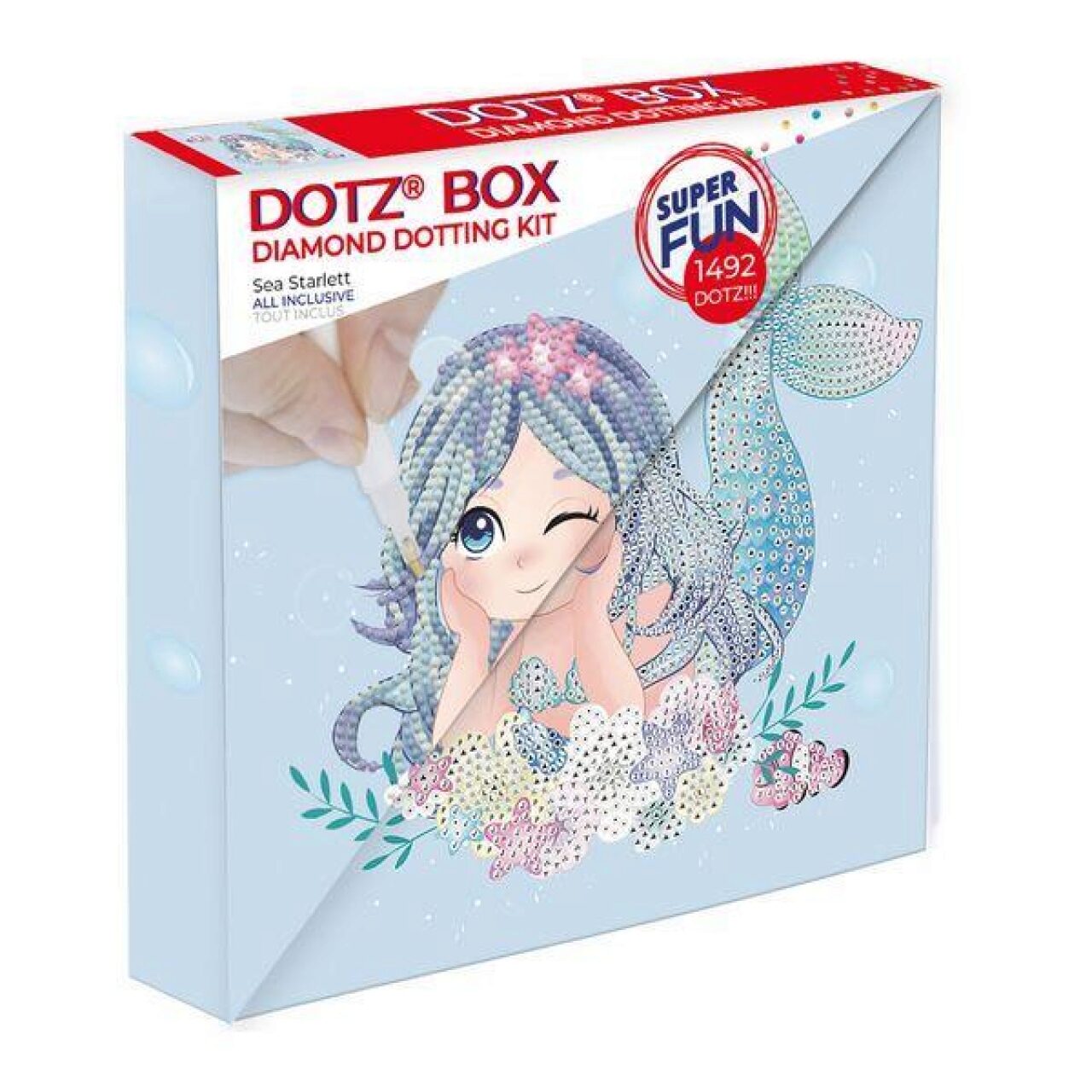 Diamond Dotz® Diamond Dotz Dbx077 Diamond Painting Meerjungfrau Sternchen Dotz Box, Anfänger/Kids