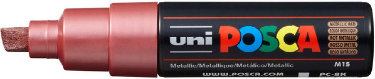 Faber Castell Rot Faber-Castell 182684 Marker Uni Posca Pc-8K Metallic - Bild 4