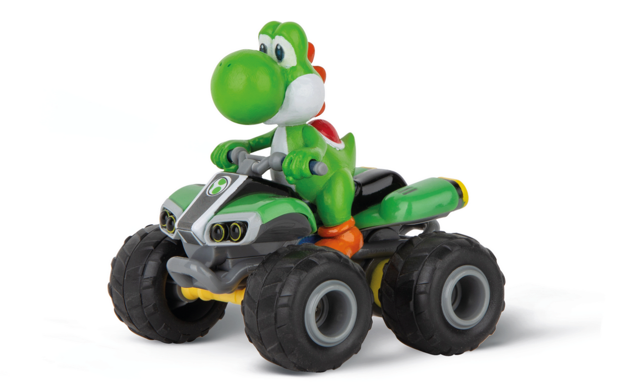 Carrera - 370400021 RC I 2,4GHz Mario Kart Yoshi Quad 1:40 I Ferngesteuertes Quad I Offiziell lizenziert I Authentisches Design I Für Nintendo-Fans I Rasante Action I Offroad-Spaß - Image 4
