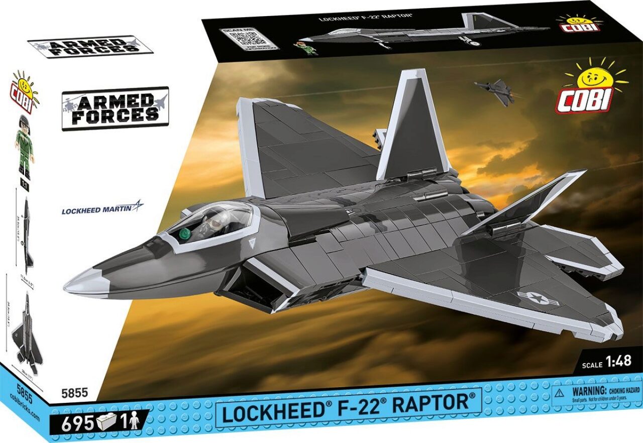 Cobi Armed Forces 5855 - Lockheed F-22 Raptor Lockheed Martin Kampfflugzeug Bausatz - Bild 6