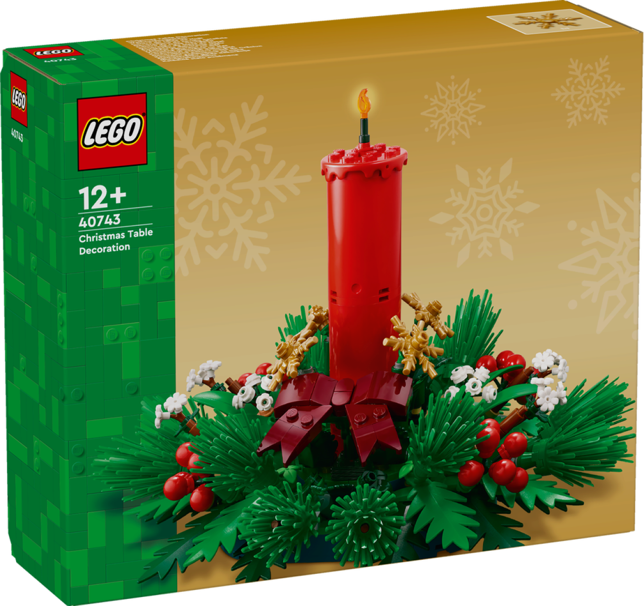 LEGO Iconic 40743 Weihnachtsgesteck Bausatz, Weihnachten Weihnachtskranz - Bild 15