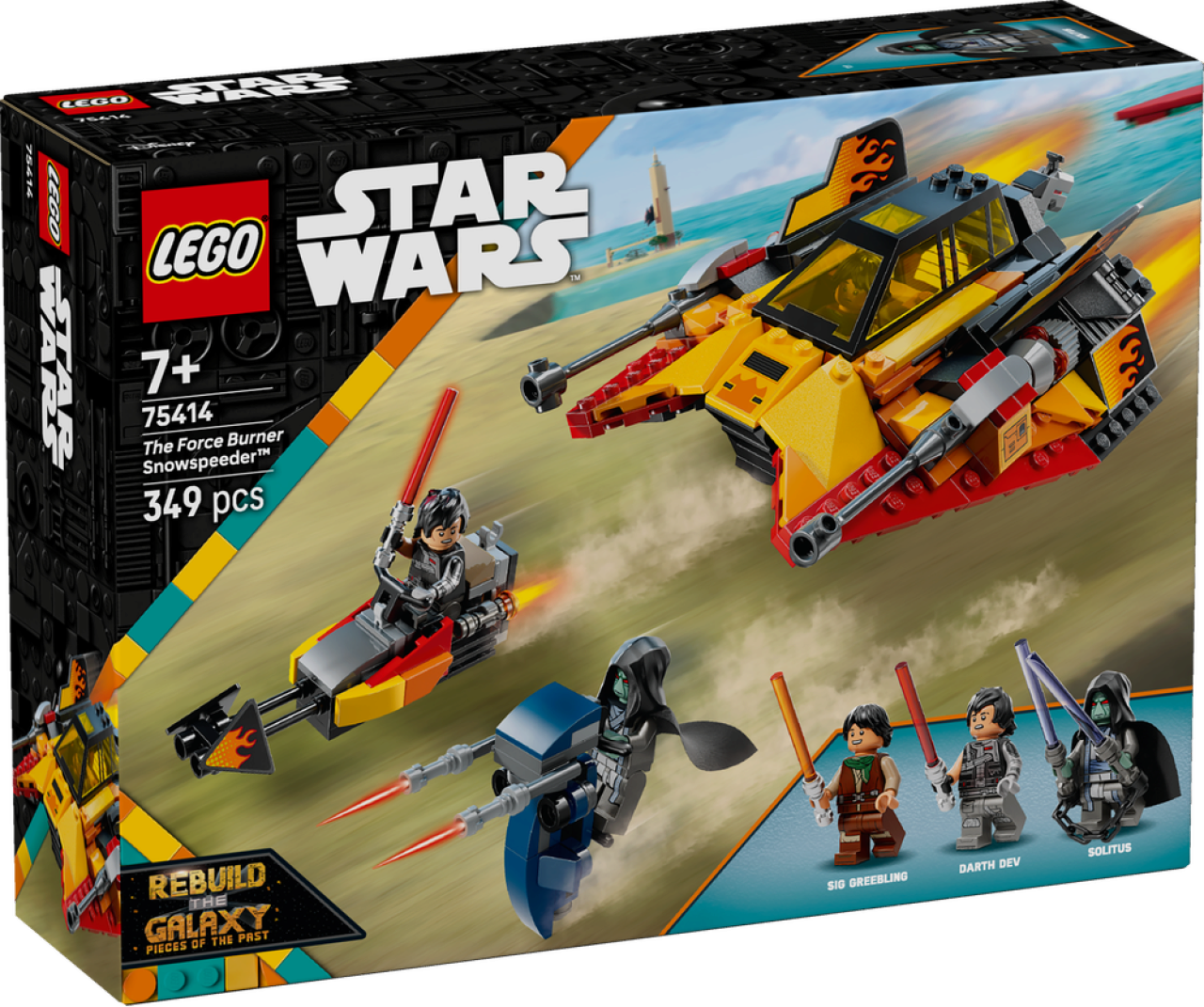 Lego Unisex Star Wars Rebuild The Galaxy The Force Burner Snowspeeder Bauspielzeug 75414 - Bild 14