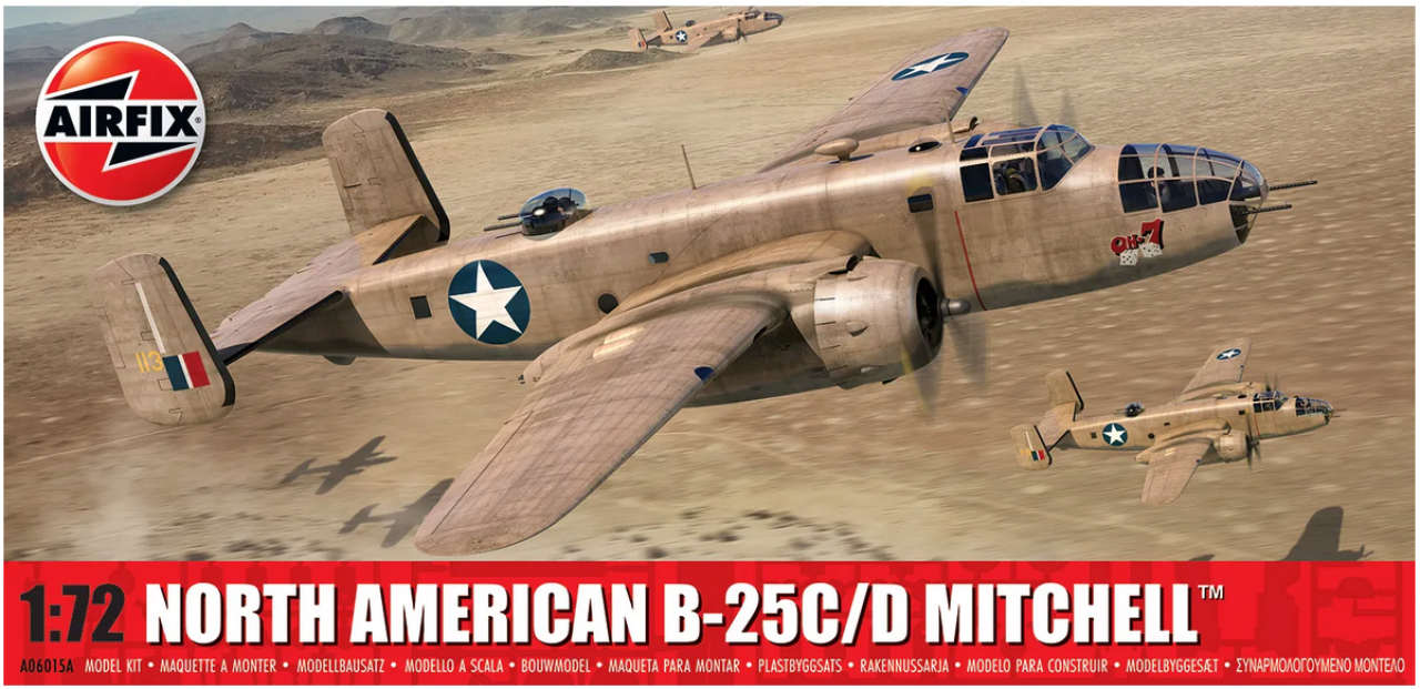 Airfix A06015a 1:72 North American B-25C/D Mitchell