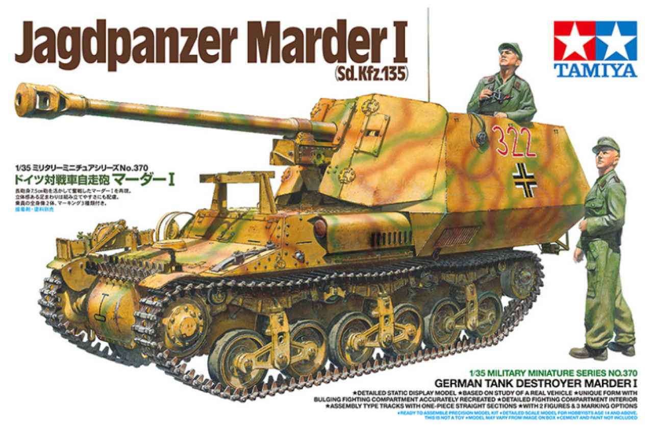 Tamiya 300035370 1:35 Dt. Sd.kfz.135 Marder I Jagdpanzer