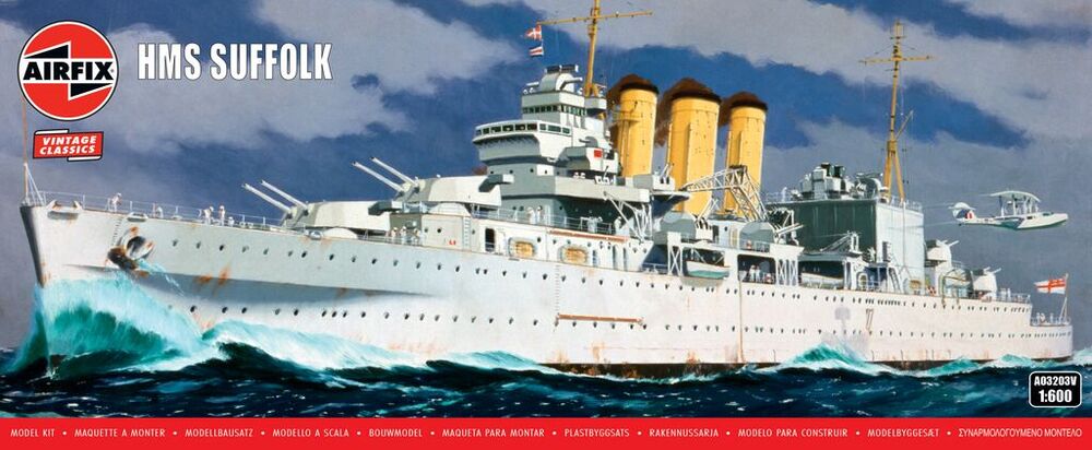 Airfix A03203v 1:600 Hms Suffolk