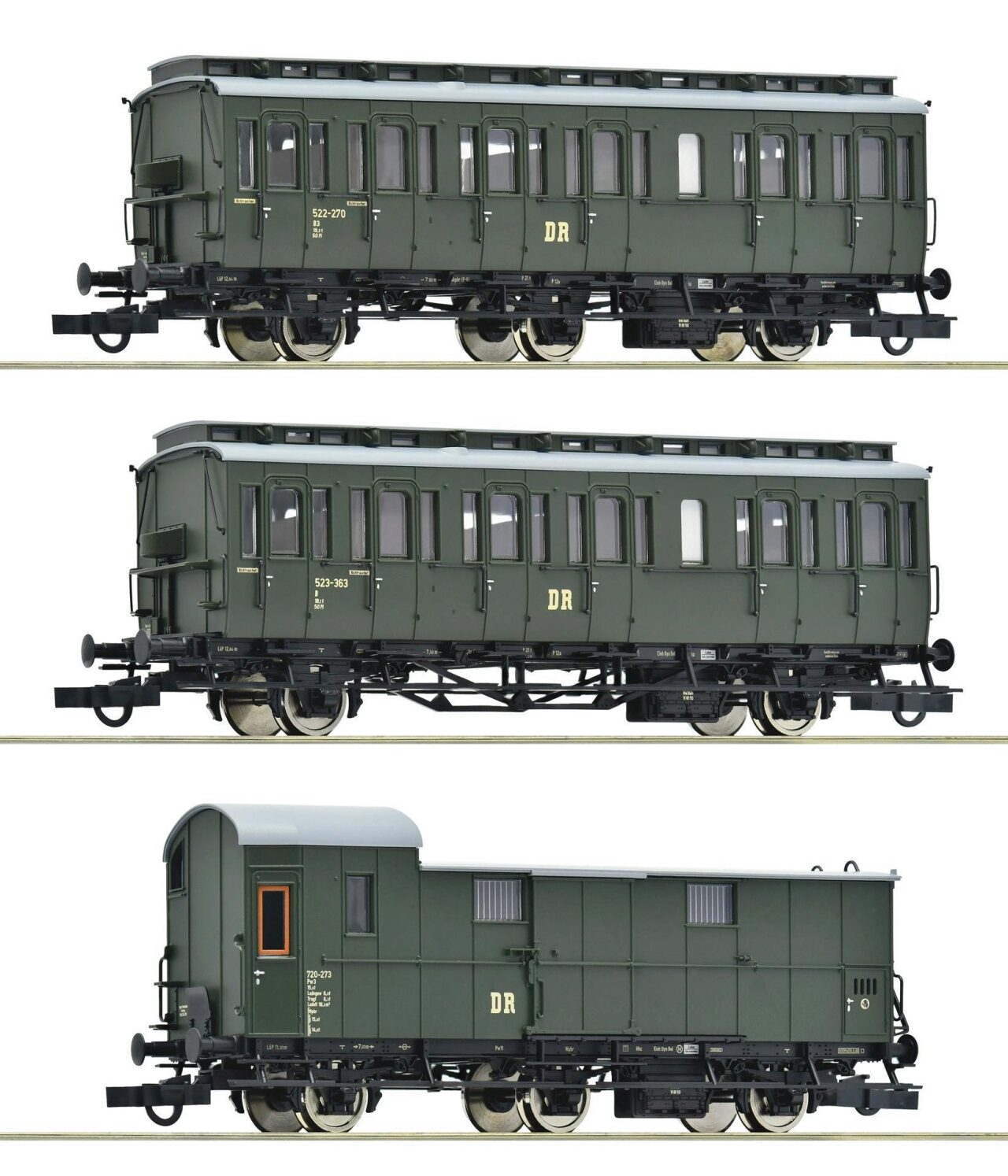 Roco 6200130 H0 3-Tlg. Set 1: Nebenbahnzug, Dr, Ep. Iii