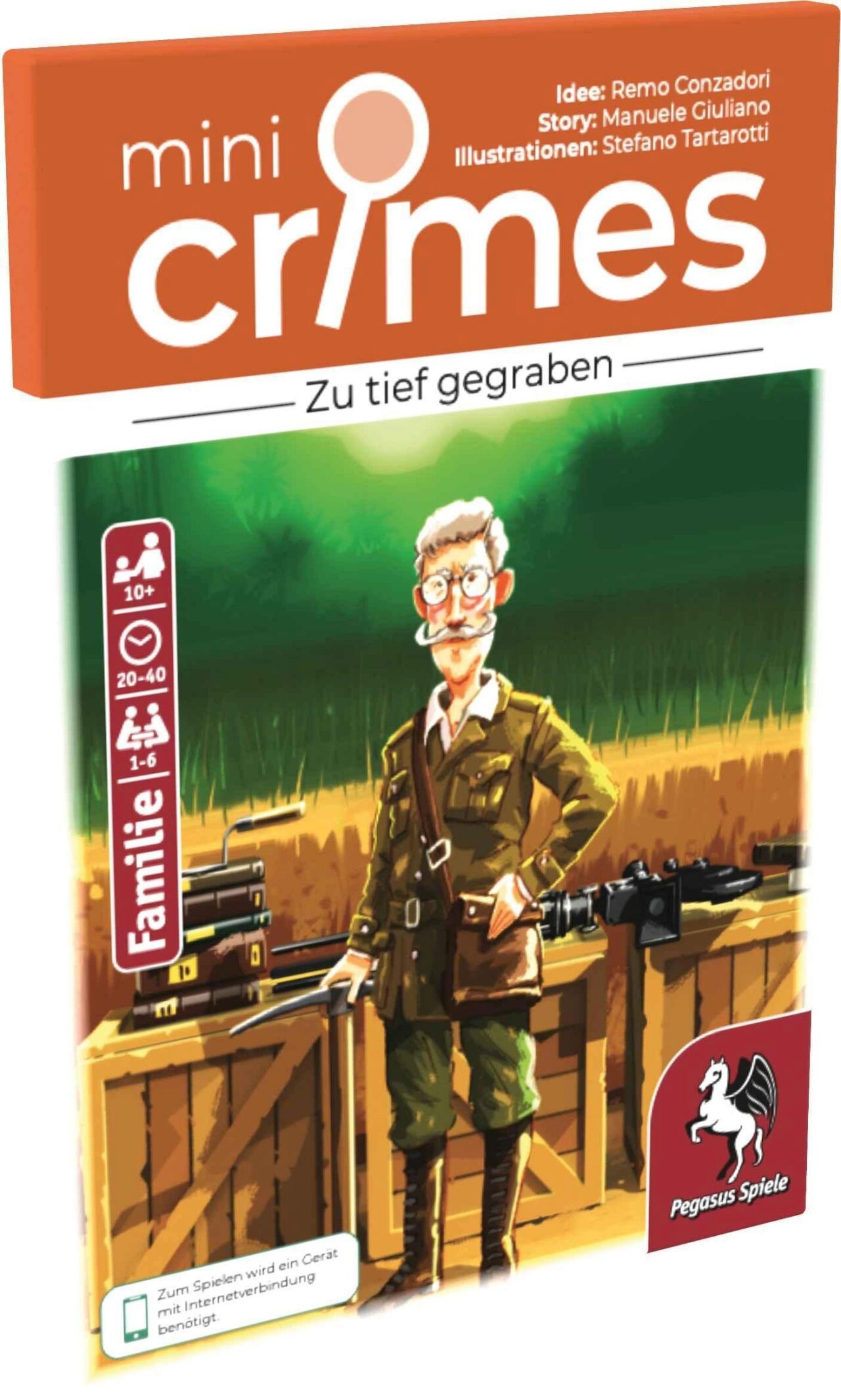 Pegasus Spiele 19160G Minicrimes - Zu Tief Gegraben