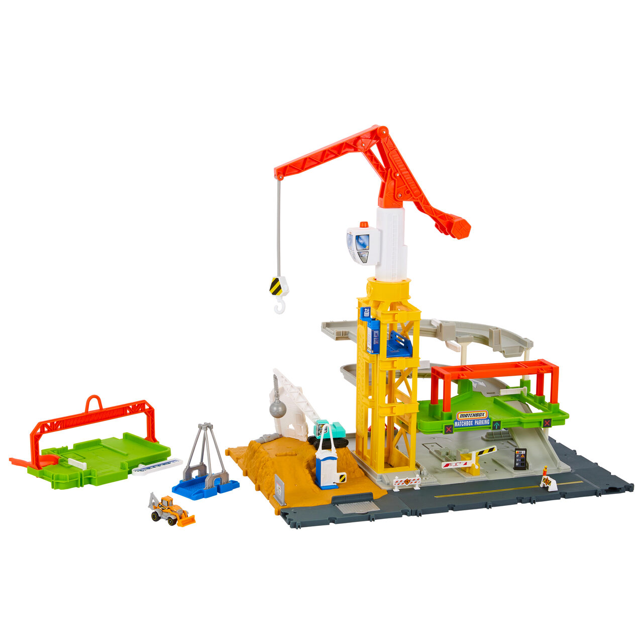 MATCHBOX Action Drivers HPD63 - Baustellen-Spielset mit Licht- und Soundeffekten - Image 4