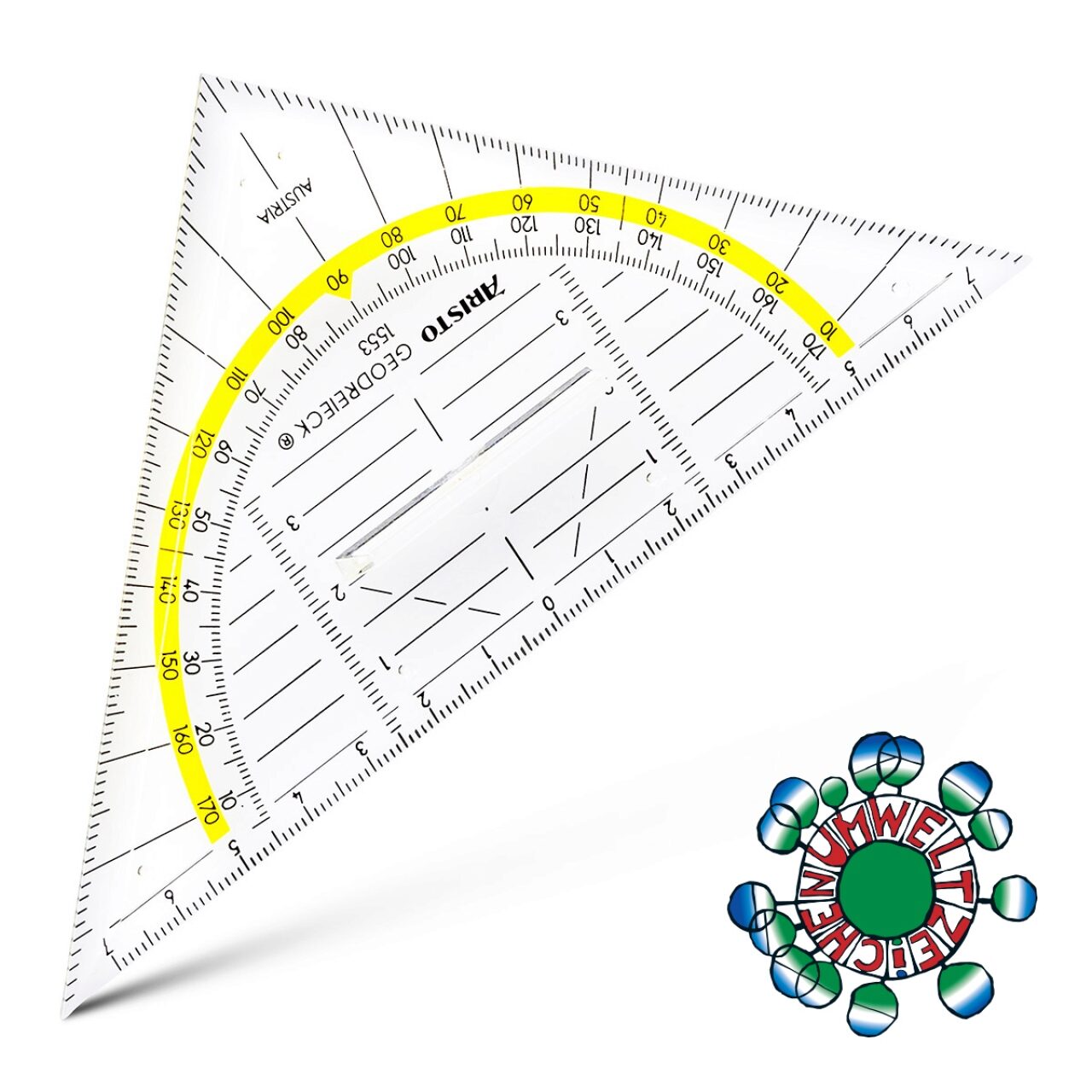 Aristo Geodreieck 16 Cm Griff U Facette, Tuschenoppen - Image 3
