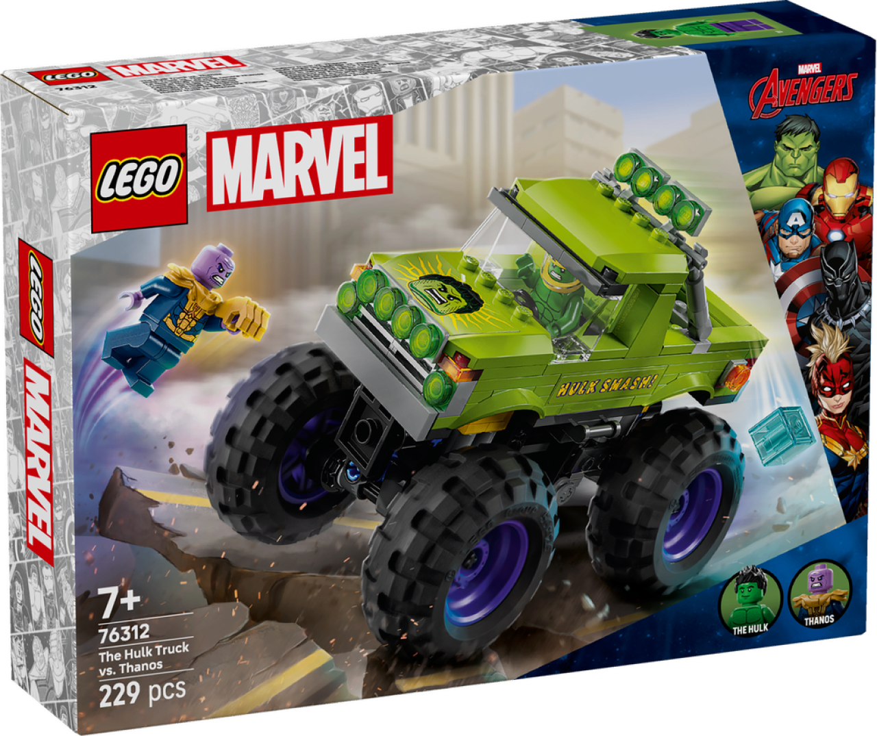 Lego Marvel 76312 Hulk Vs Thanos Truck 76312 229 Teile - Bild 5