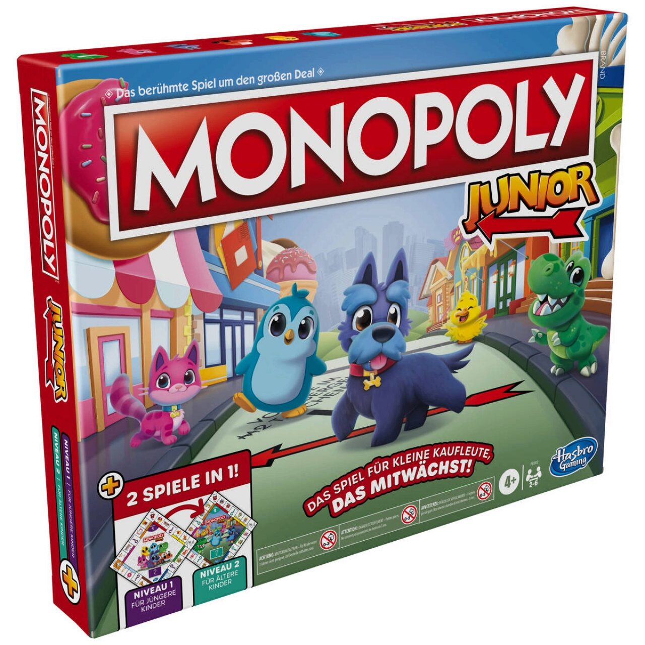 Hasbro Gaming Hasbro F8562100 Monopoly Junior 2 Spiele In 1